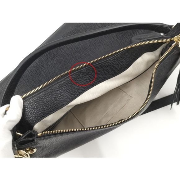 Gucci Soho Handbag Interlocking GG Leather Black - Picture 8 of 10